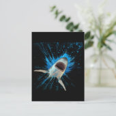 SHARK WASSER SPLASH OCEAN POSTKARTE (Stehend Vorderseite)