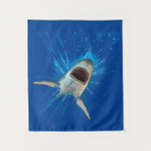 SHARK WASSER SPLASH OCEAN WANDTEPPICH (Vorderseite)