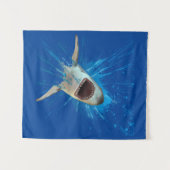 SHARK WASSER SPLASH OCEAN WANDTEPPICH (Vorderseite (Horizontal))