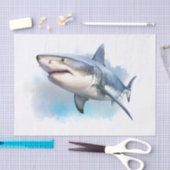 Shark Watercolor Seidenpapier (Handwerk)