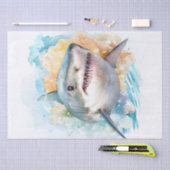 Shark Watercolor Seidenpapier (Handwerk)