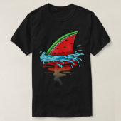 Shark Watermelon Lover Fisch Sommer Früchte Slice  T-Shirt (Design vorne)