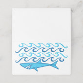 Shark Waves Platzkarte (Außenseite Aufgefaltet)