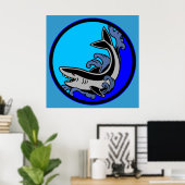 Shark Waves Poster (Heimbüro)