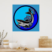 Shark Waves Poster (Küche)