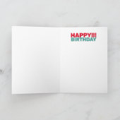 Shark Whimsical Kindergeburtstag Karte (Innenseite)