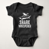 Shark Whisperer Taucher Baby Strampler (Vorderseite)