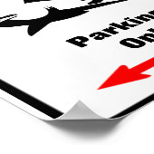 SHARK Zone Parkzeichen Poster (Ecke)