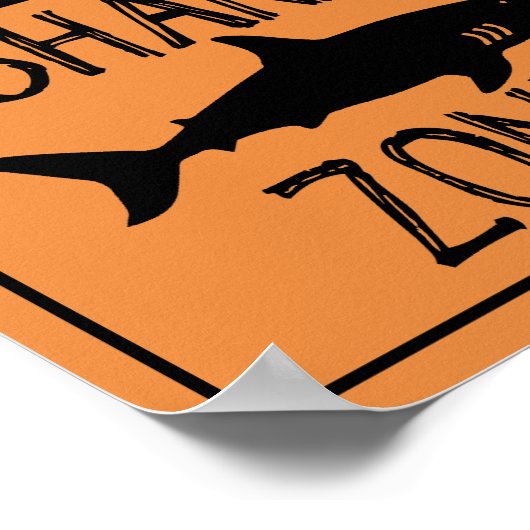 Shark Zone Poster (Ecke)