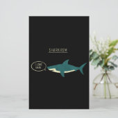 Sharkasm Classic Briefpapier (Stehend Vorderseite)