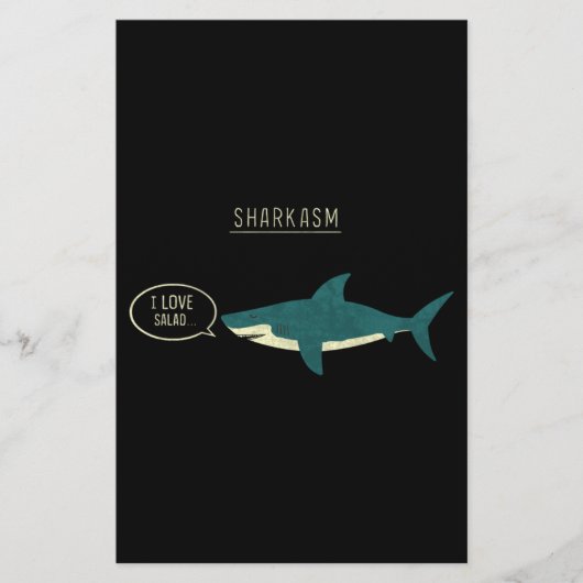 Sharkasm Classic Briefpapier (Vorderseite)