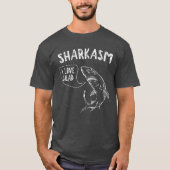 Sharkasm mit Haifisch-Sprichwort "ich Liebe-Salat T-Shirt (Vorderseite)