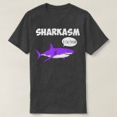 Sharkasm sarcasm Hai Ironie Vegetarier Vegan T-Shirt (Design vorne)