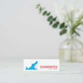 Sharkbites Logo | Meeresfrüchte oder mutige Lebens Mini Visitenkarte (Stehend Vorderseite)