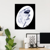 Sharkey Finatra Poster (Heimbüro)