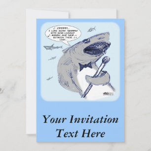 Sharkey Finatra Swimmin' Einladung