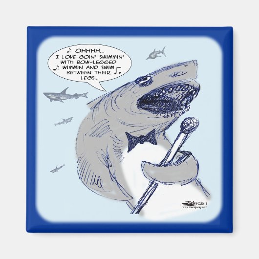 Sharkey Finatra Swimmin' Magnet (Vorne)