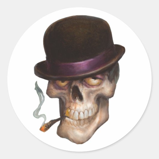 Sharkey Runder Aufkleber (Vorderseite)