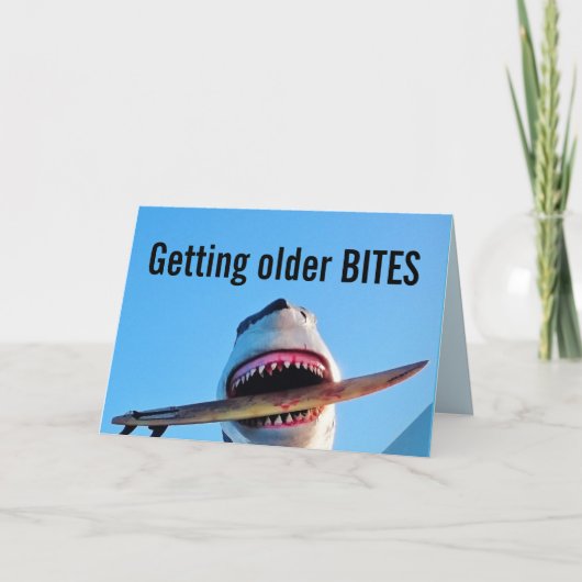 SHARKK FUNNY BIRTHDAY GREETING CARDS KARTE (Vorderseite)