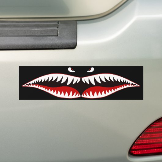 Sharkmouth Autoaufkleber (Auf Auto)