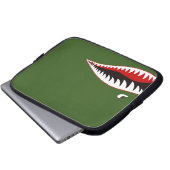 Sharkmouth Laptopschutzhülle (Vorne Knopf)