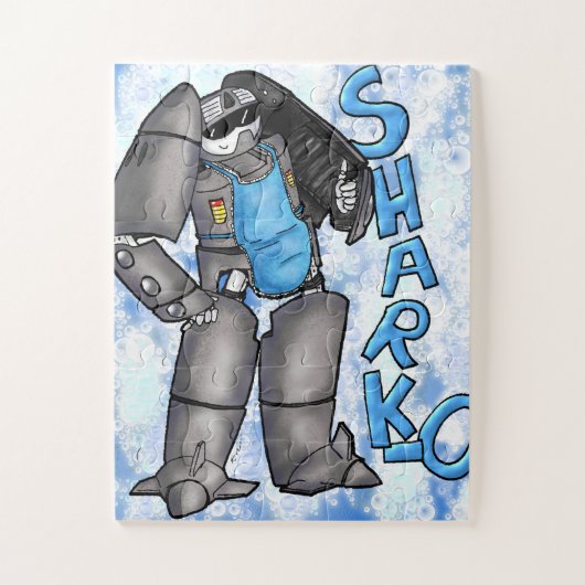 Sharko macht Geschirr Puzzle (Vertikal)