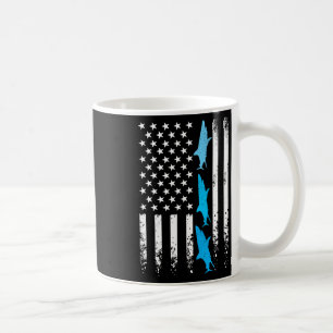 Sharks 4. Juli Amerikanische Flagge Jungen Kinder Kaffeetasse