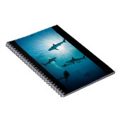 Sharks and Diver Notizblock (Rechte Seite)