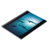 Sharks and Diver Notizblock (Linke Seite)