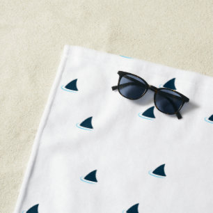 Sharks Aufmerksamkeit! Strandtuch
