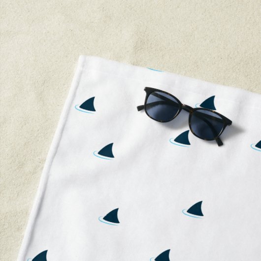 Sharks Aufmerksamkeit! Strandtuch (Beispiel)