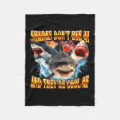 Sharks Don't Use Ai And They're Cool Af  Fleecedecke (Vorderseite)