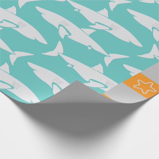 Sharks Geschenkpapier (Ecke)