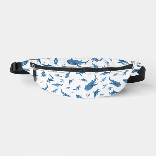 Sharks & Manta Rays|Ocean Art Design Bauchtasche (Vorderseite)