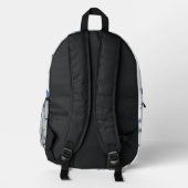 Sharks & Manta Rays|Ocean Art Design Bedruckter Rucksack (Rückseite)