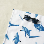 Sharks & Manta Rays|Ocean Art Design Strandtuch (Beispiel)