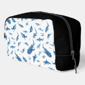 Sharks & Manta Rays|Ocean Art Design Waschbeutel (Rechte Ecke)