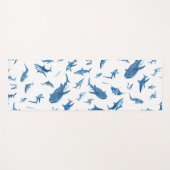 Sharks & Manta Rays|Ocean Art Design Yogamatte (Vorderseite (Horizontal))