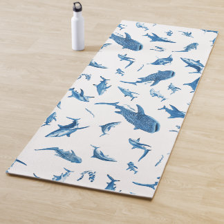 Sharks & Manta Rays|Ocean Art Design Yogamatte