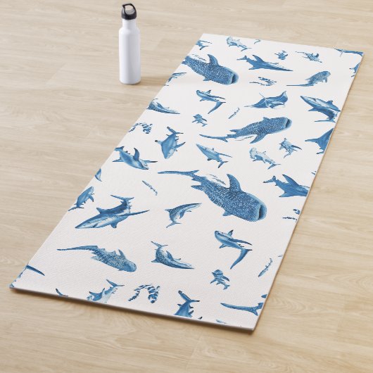 Sharks & Manta Rays|Ocean Art Design Yogamatte (Beispiel)