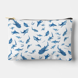 Sharks & Manta Rays|Ocean Art Design Zubehörtasche