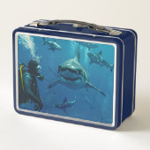 Sharks Metal Lunch Box (Rückseite)