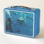 Sharks Metal Lunch Box (Rückseite)
