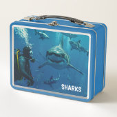 Sharks Metal Lunch Box (Vorderseite)