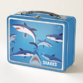 Sharks Metal Lunch Box (Vorderseite)
