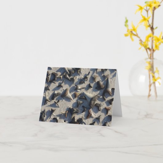 Sharks Teeth Note Card Karte (Gelbe Blume)