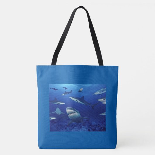 Sharks Tote Bag Tasche (Vorderseite)