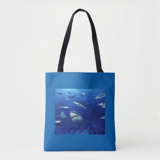 Sharks Tote Bag Tasche (Vorderseite)