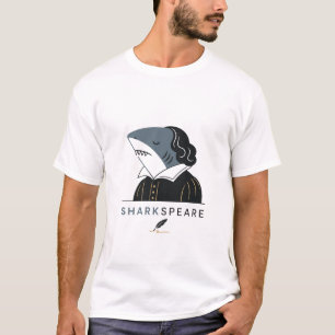 Sharkspear Lustiger Shakespeare-Hai Wortspiel T-Shirt