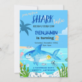 Sharktastic Birthday Invasioncard